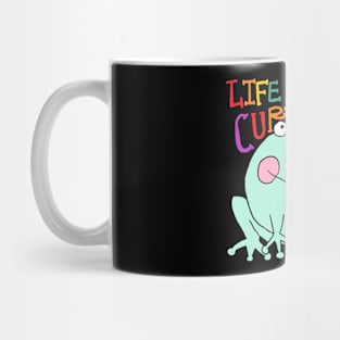 life in curiosity, frog Mug